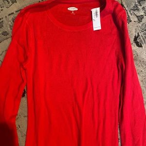 NWT red old navy thermal long-sleeve
